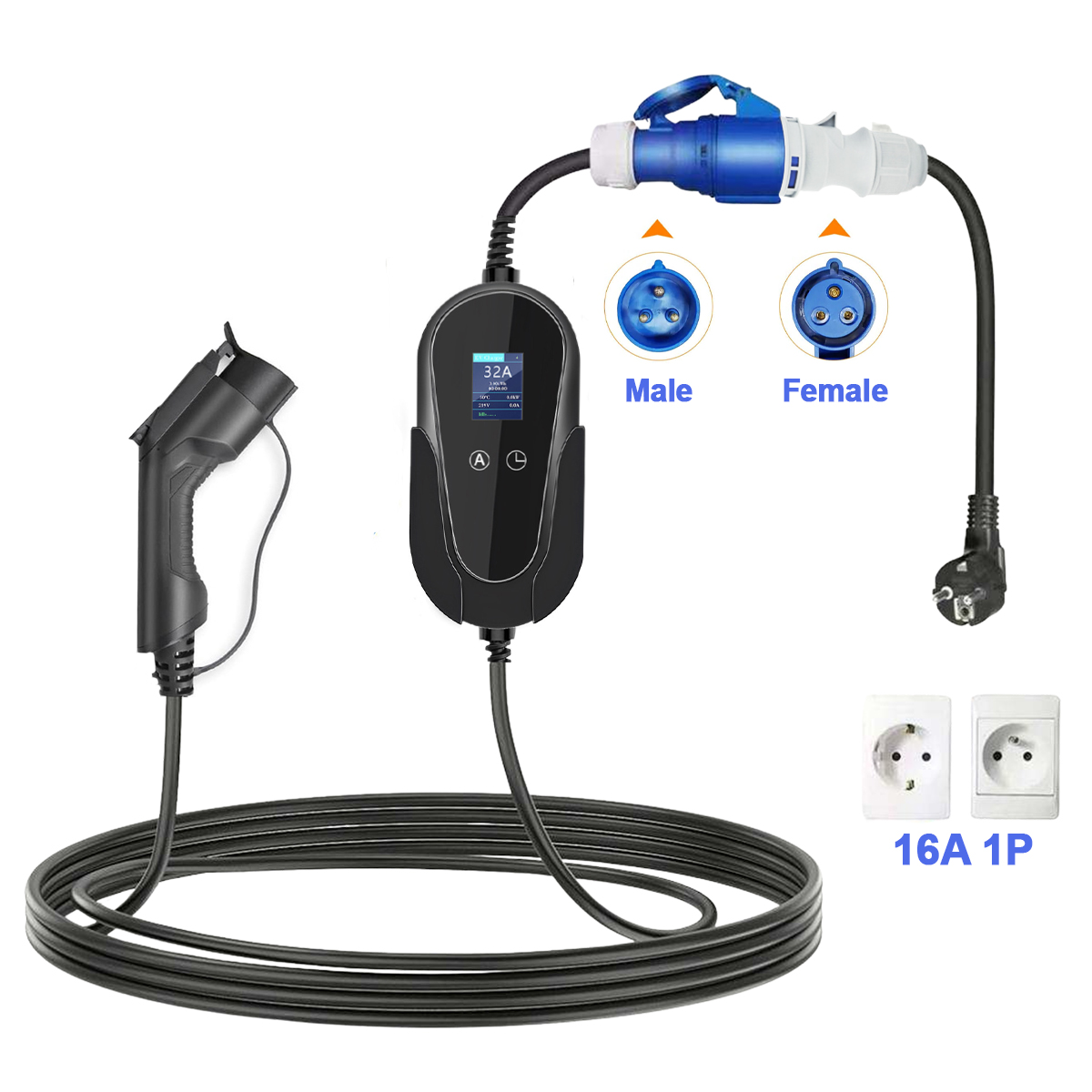 NTO Blue CEE Female Power Plug - Ev Charger Adapter 评论和价格