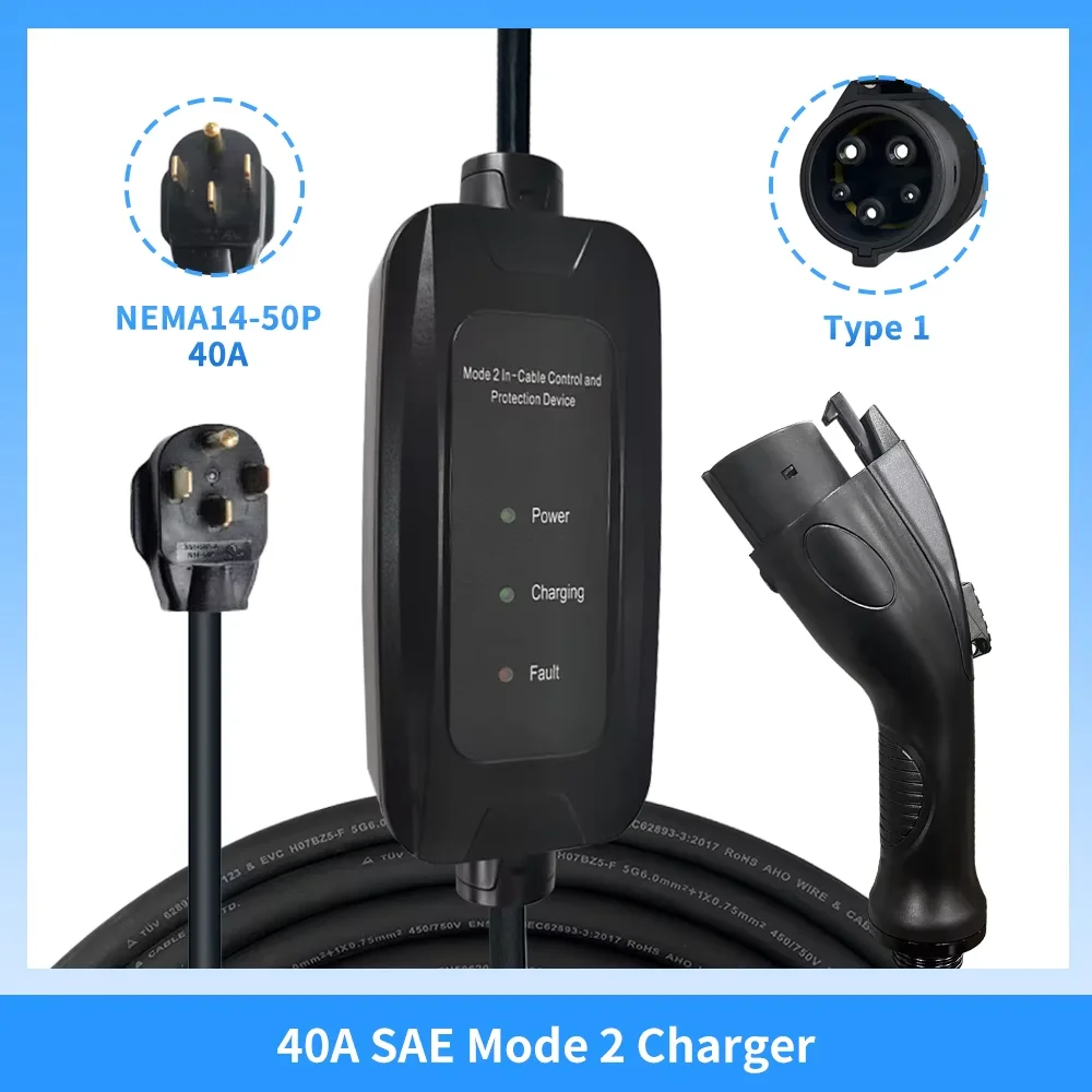 9kw 16A SAE J1772 Type 1 Mobil - Portable Ev Charger 评论和价格
