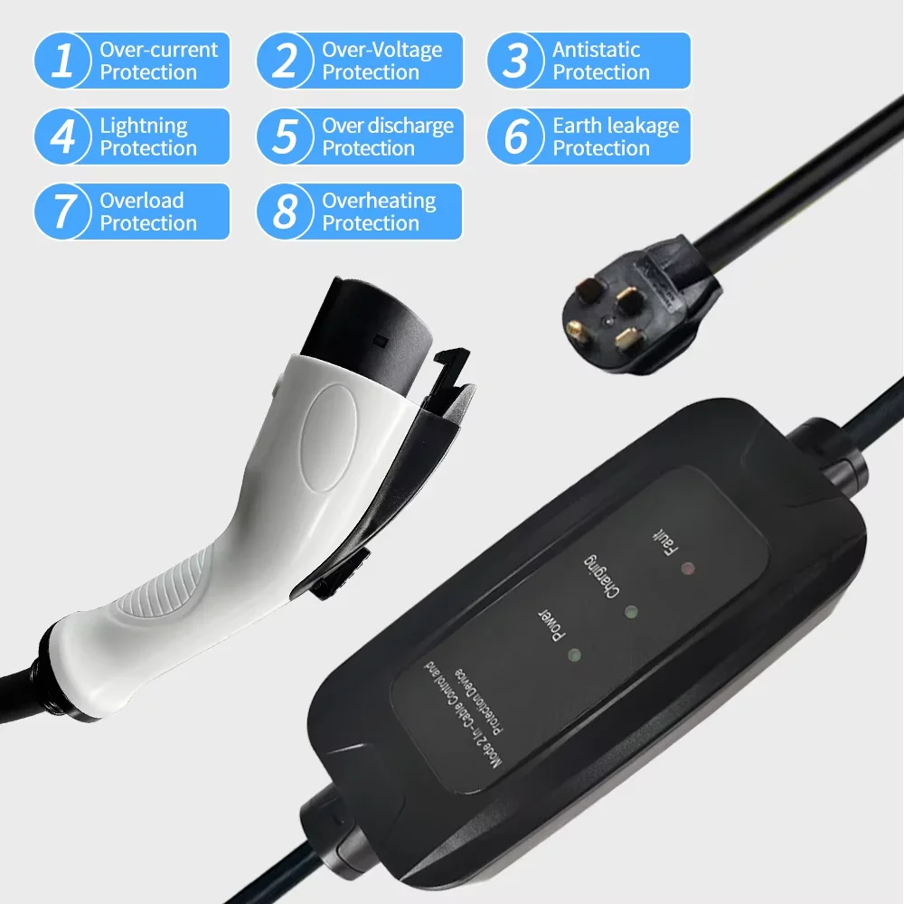 9kw 16A SAE J1772 Type 1 Mobil - Portable Ev Charger 评论和价格