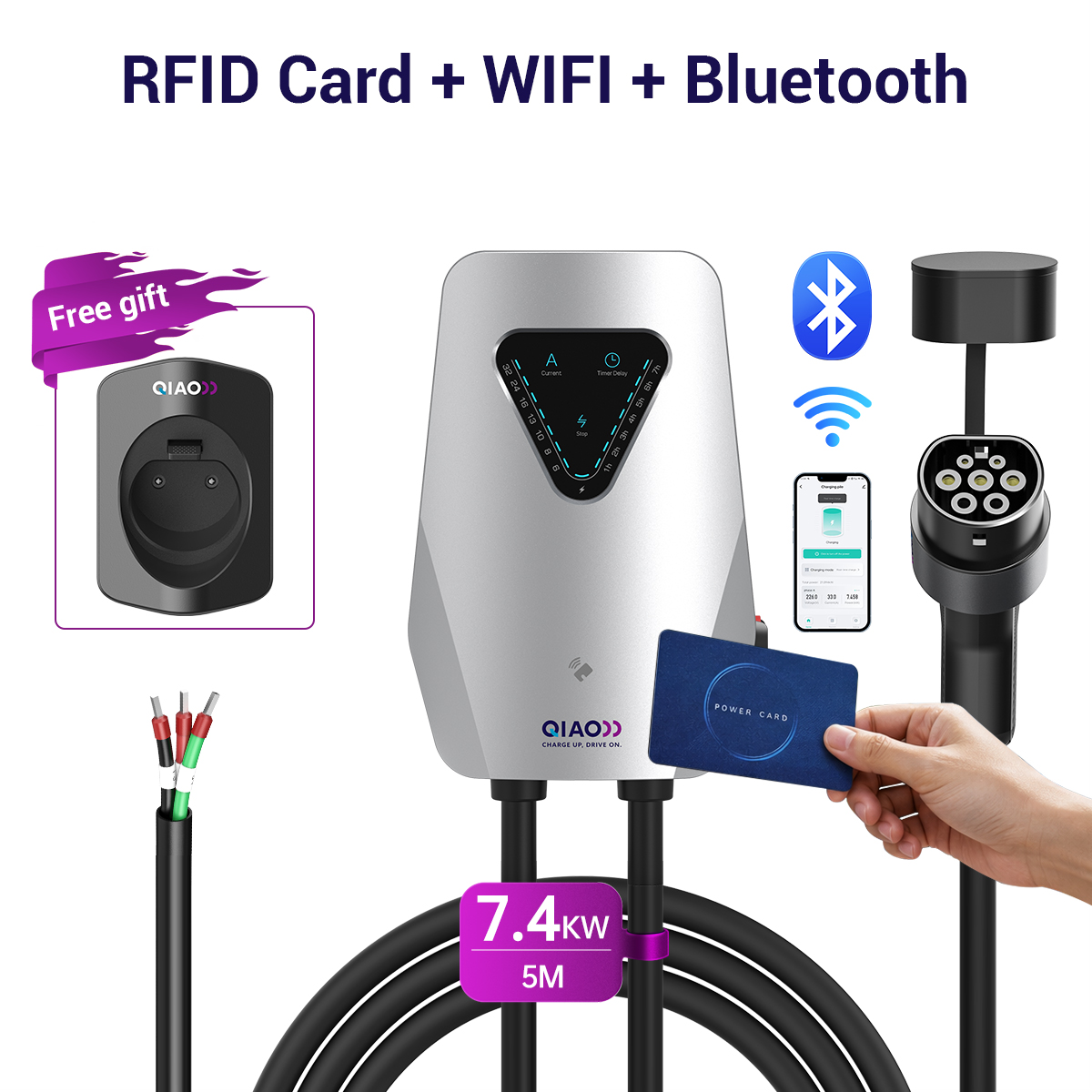 7.4KW Type2 Wallbox EV Charger - Wallbox Ev 评论和价格